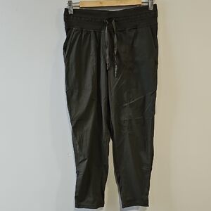 lululemon Dance Studio Size 6 Olive Green Cropped Pants